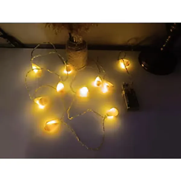 Deniz Kabuklu Pilli Dekoratif Led Işık Yılbaşı Süsü 2 Metre
