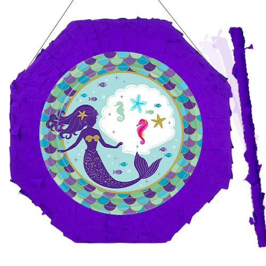 Deniz Kızı Pinyata 42cm + Sopası