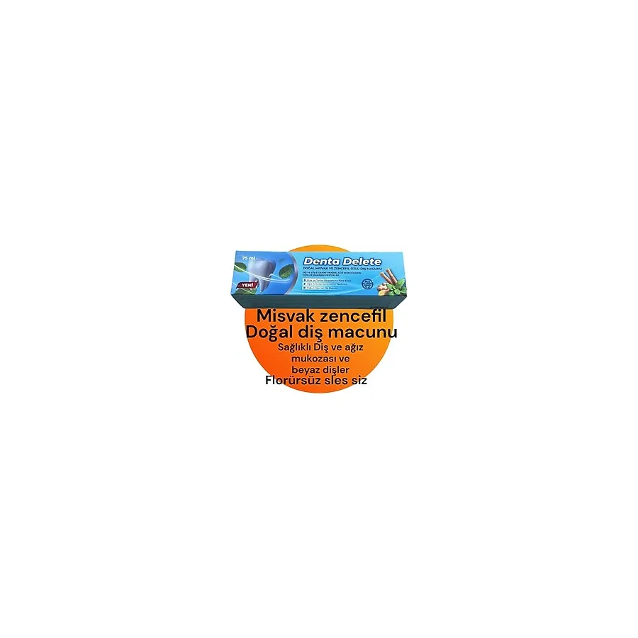 Denta Delete Misvak Zencefil Diş Macunu 75 Ml Beyazlık