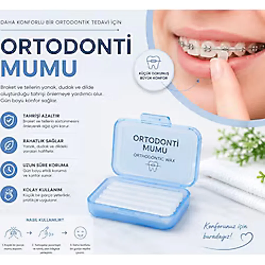Dents Orthome Ortodonti Mumu - Ortho Wax - Diş Teli Mumu