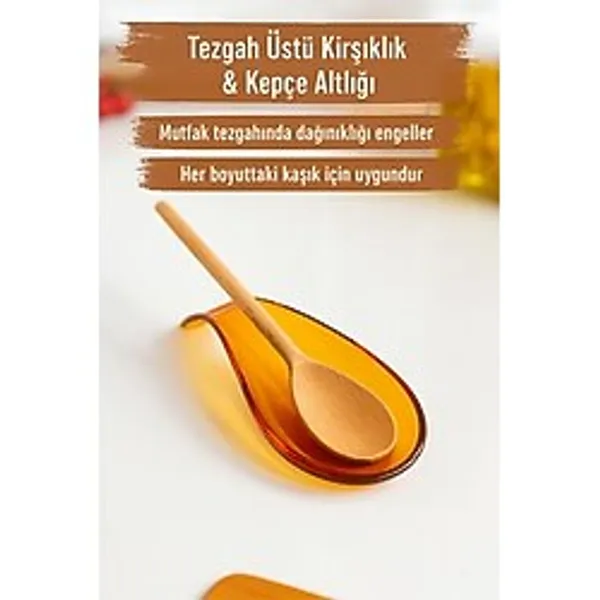 Depa Akrilik Bal Tezgah Üstü Kirli Kaşıklık & Kepçe Altlığı