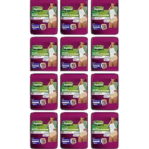 Depend Emici Külot Kadın Ekstra Büyük Boy XL 10'lu 12 Adet Hasta Bezi