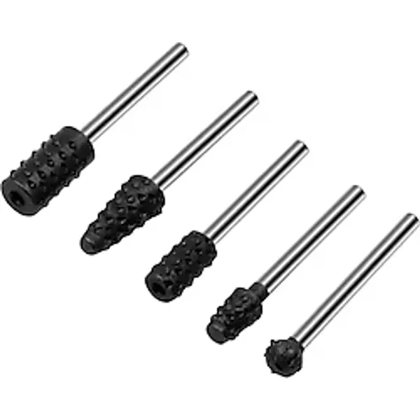 Depolife 5 Parça Hss Ahşap İçin Törpü Freze Uç Seti Dremel Benzeri Gravür Makinası İçin Kalıpçı 3.17MM Sap