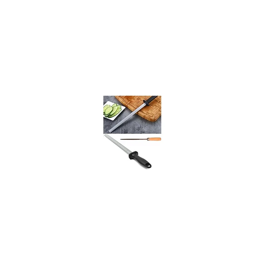 Depolife bıçak bileme oval masat ince eğe seti satır nacak bileme için 3 gen ege ve oval masat