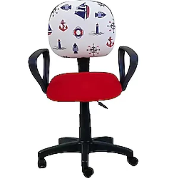 Depolife Çocuk Odası Ders Çalışma Ofis Koltuğu Gemici Dümen Desenli