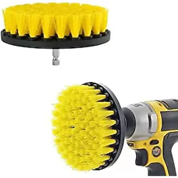 Depolife Matkap Uyumlu Temizleme Temizlik Fırçası Halı Ev Araç Sanayi Temizlik Fırçası 10cm Oval Pimli Fırça