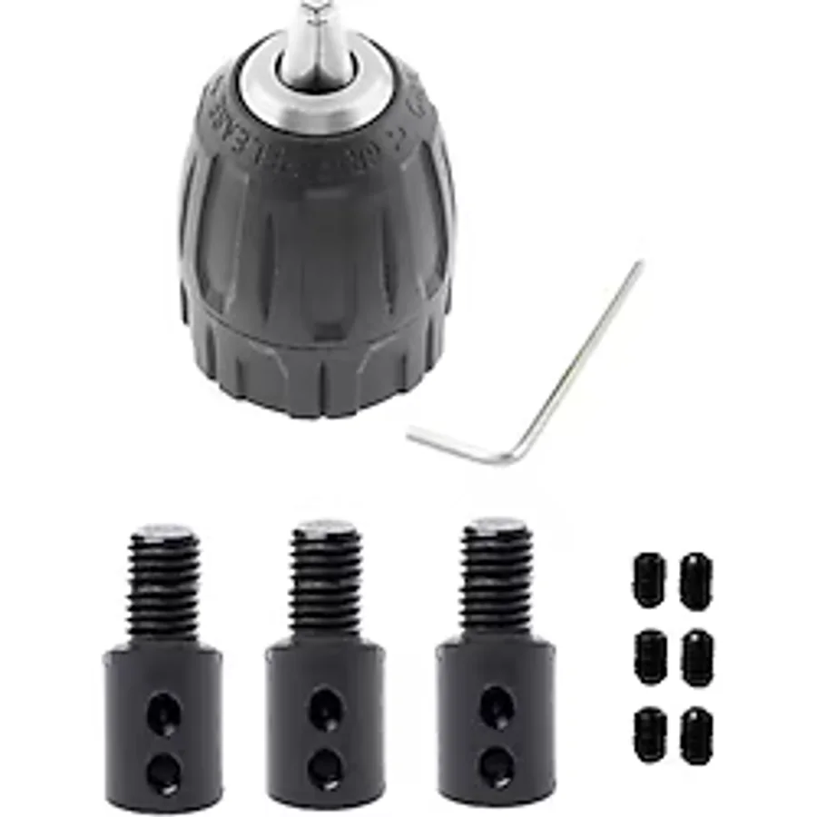 Depolife Motor İçin 10mm Otomatik Mandren Anahtarsız Mandrel Okul Proje Ödev Uygulama 5mm-6mm-8mm Profesyonel