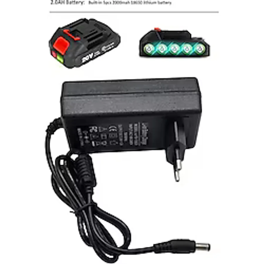 Depolife Şarjlı Matkap İçin Batarya Şarj Adaptörü 12 Volt 14V 18V 20V 48V 58V Li-On Pil Şarj 200Mah Üniversal