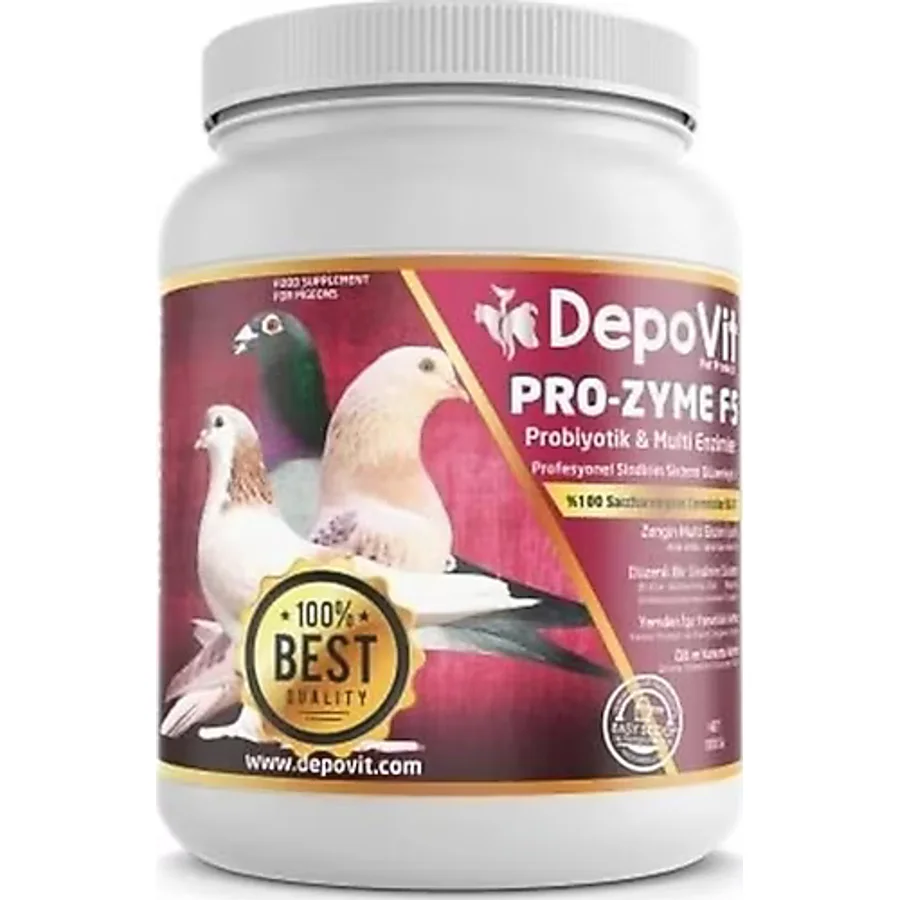 Depovit Prozyme F5 Probiyotik ve Multienzimler Güvercin Tavuk Horoz Papağan Muhabbet Kuşu