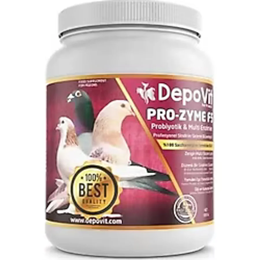 Depovit Prozyme F5 Probiyotik ve Multienzimler Güvercin Tavuk Horoz Papağan Muhabbet Kuşu