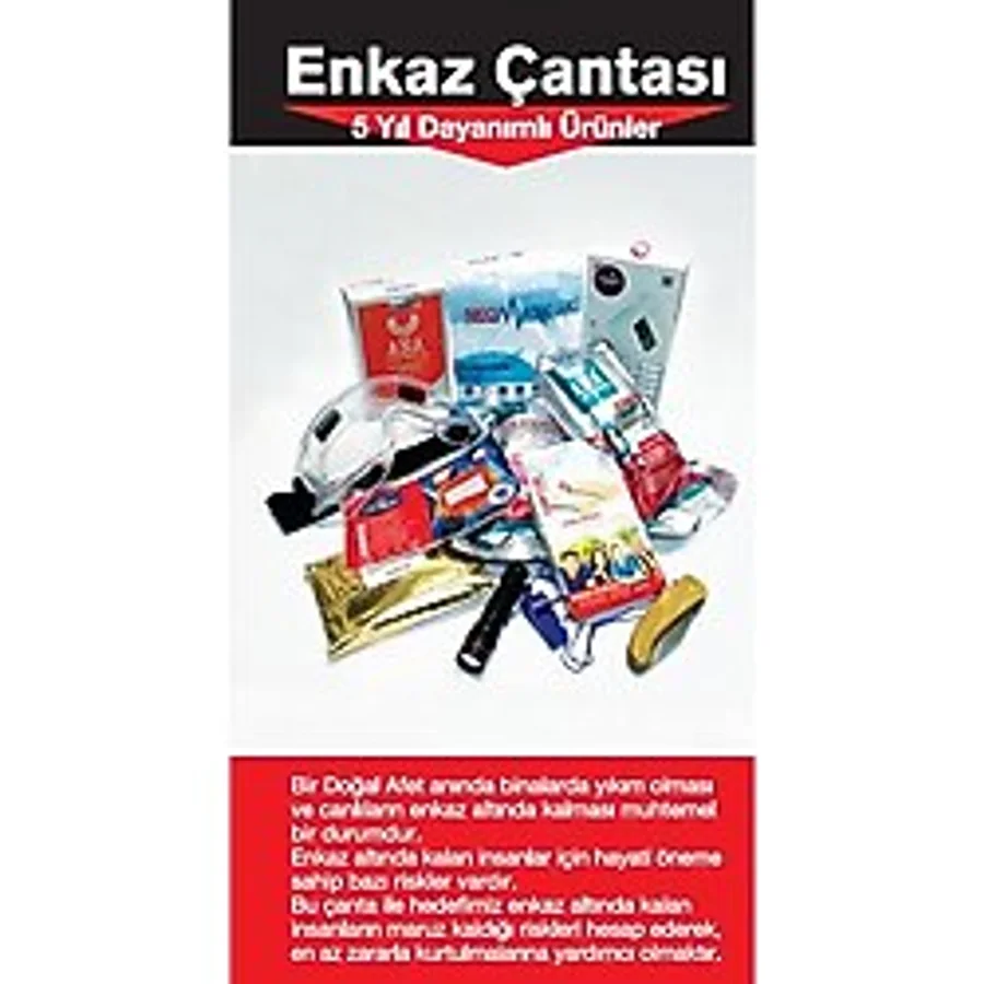 Deprem & Afet & Enkaz Çantası Hayatta Kalma Afet Çantası Acil Durum Çantası Başucu Deprem Çantası