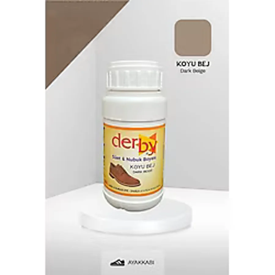 Derby Koyu Bej Süet & Nubuk Deri Boyası 250 ml Süet Nubuk Ayakkabı Boyası