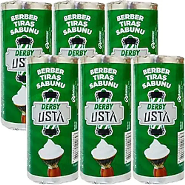 Derby Usta Berber Tıraş Sabunu, 75g, 6'lı Paket