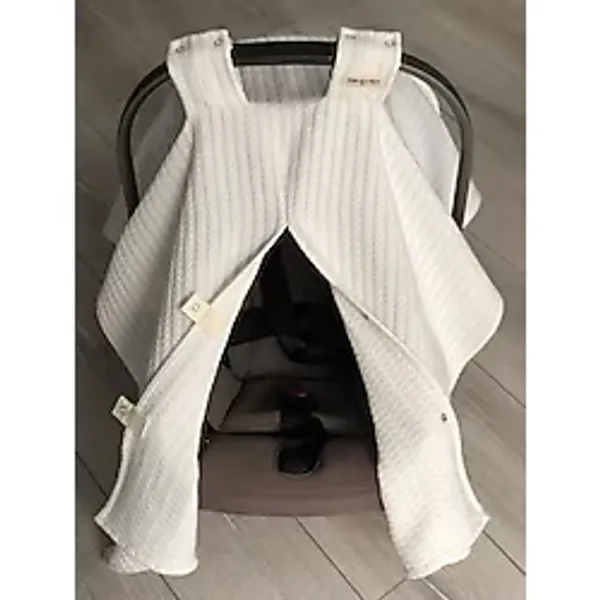 Derin Boutique Krem Örgü Pike Puset Örtüsü