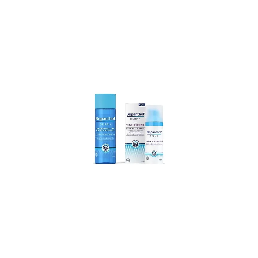 Derma Gece Kremi 50ml + Derma Yüz Temizleme Jeli 200ml 2'li Set
