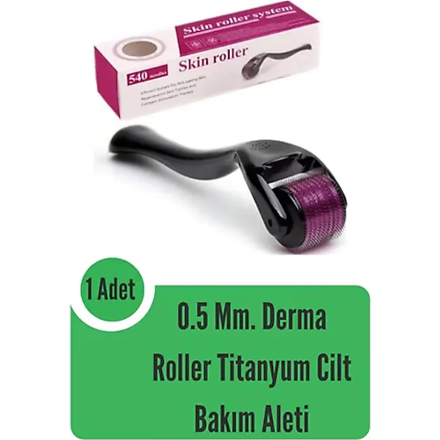 Derma Roller Titanyum Cilt Bakım Aleti 0.5 mm.