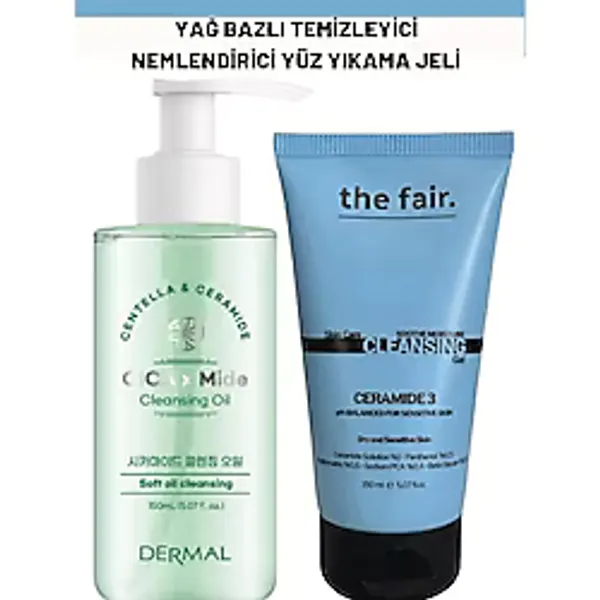 Dermal Yağ Bazlı Temizleyici ve The Fair. Nemlendirici Yüz Yıkama Jeli