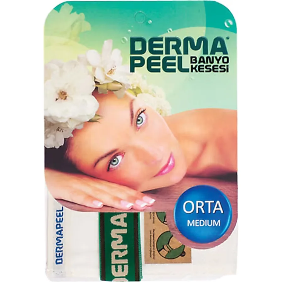 Dermapeel Orta Kalın Floş Banyo Kesesi