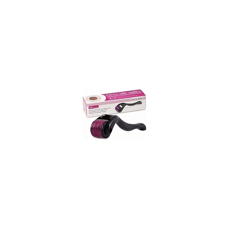 Dermaroller Derma Roller Titanyum İğneli Cilt Bakım Aleti 540 İğne 0.5 mm Etkili Derma Roller System - df
