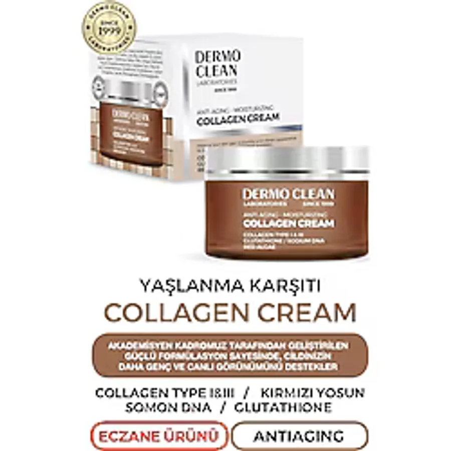 Dermo Clean Anti Aging Yaşlanma Karşıtı Kolajen Krem 50 ml