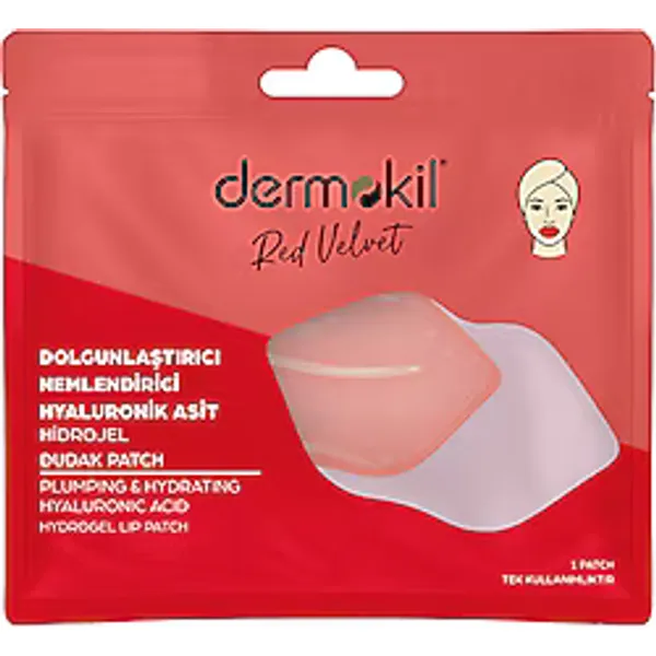 Dermokil Dolgunlaştırıcı Nemlendirici Hyaluronik Asit Hidrojel Patch 8 gr Dudak Maskesi
