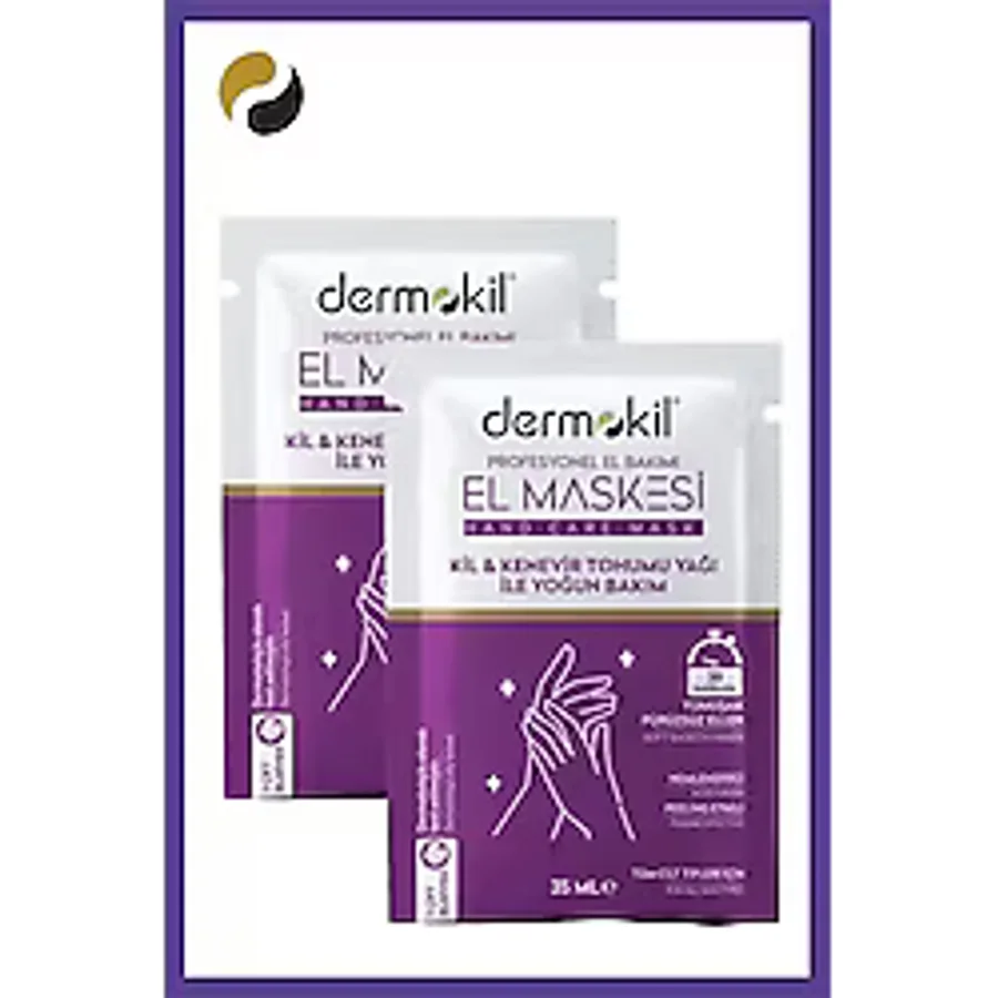 Dermokil Kil Ve Kenevir Yağlı Peeling Etkili El Maskesi 35 ml 2 ' Li Set