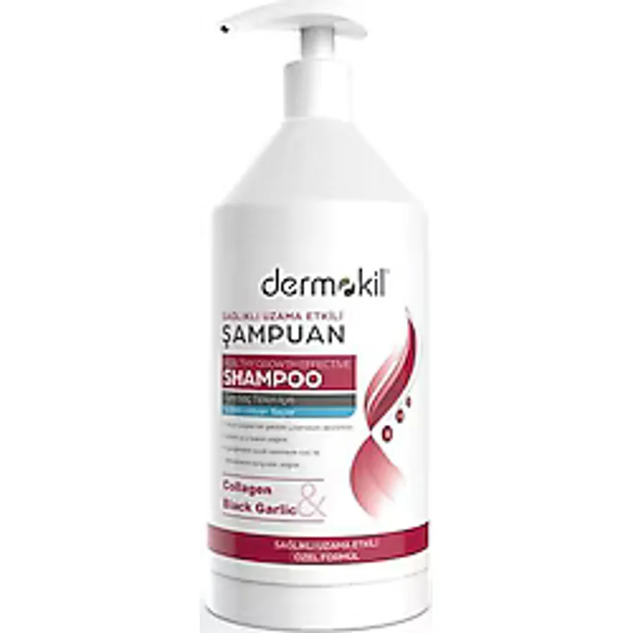 Dermokil Kolojen & Siyah Sarımsak Sağlıklı Uzama Etkili 1000 ml Şampuan