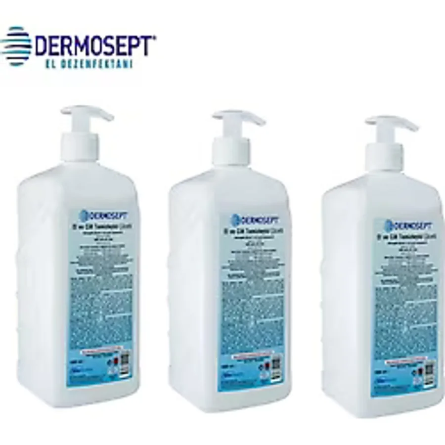 Dermosept Handplus Antibakteriyel 1 lt 3'lü El Dezenfektanı