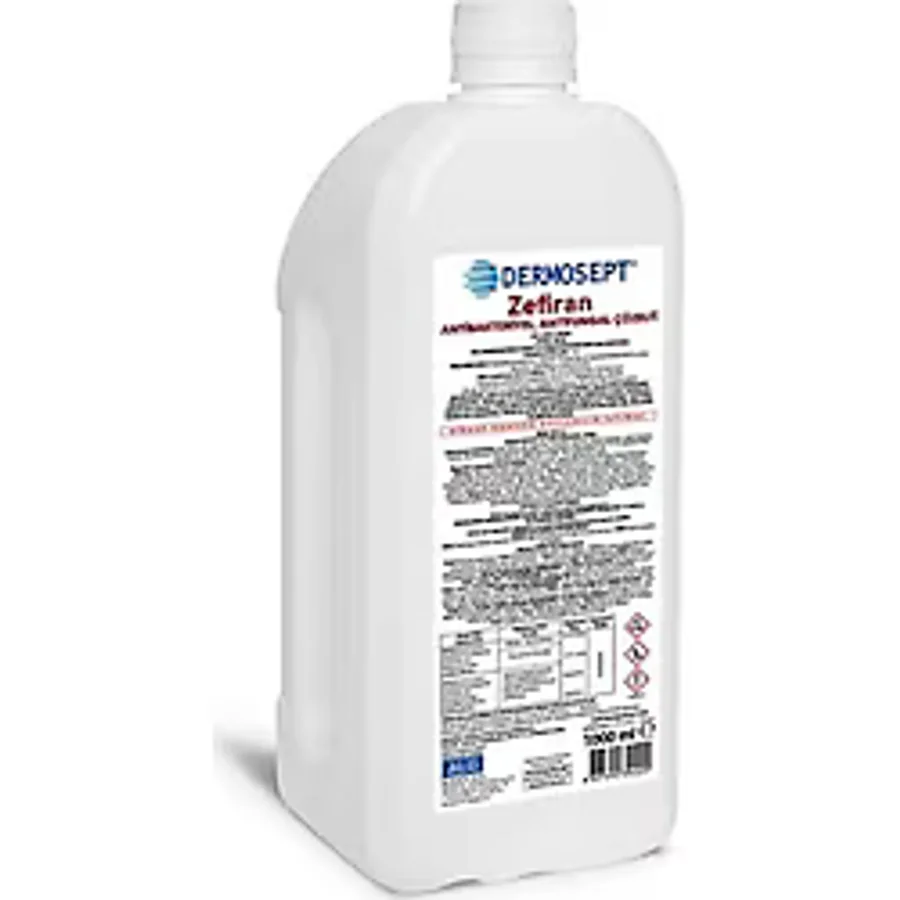 Dermosept Zefiran Antibakteriyel Antifungal Çözelti 1 lt 5 Adet