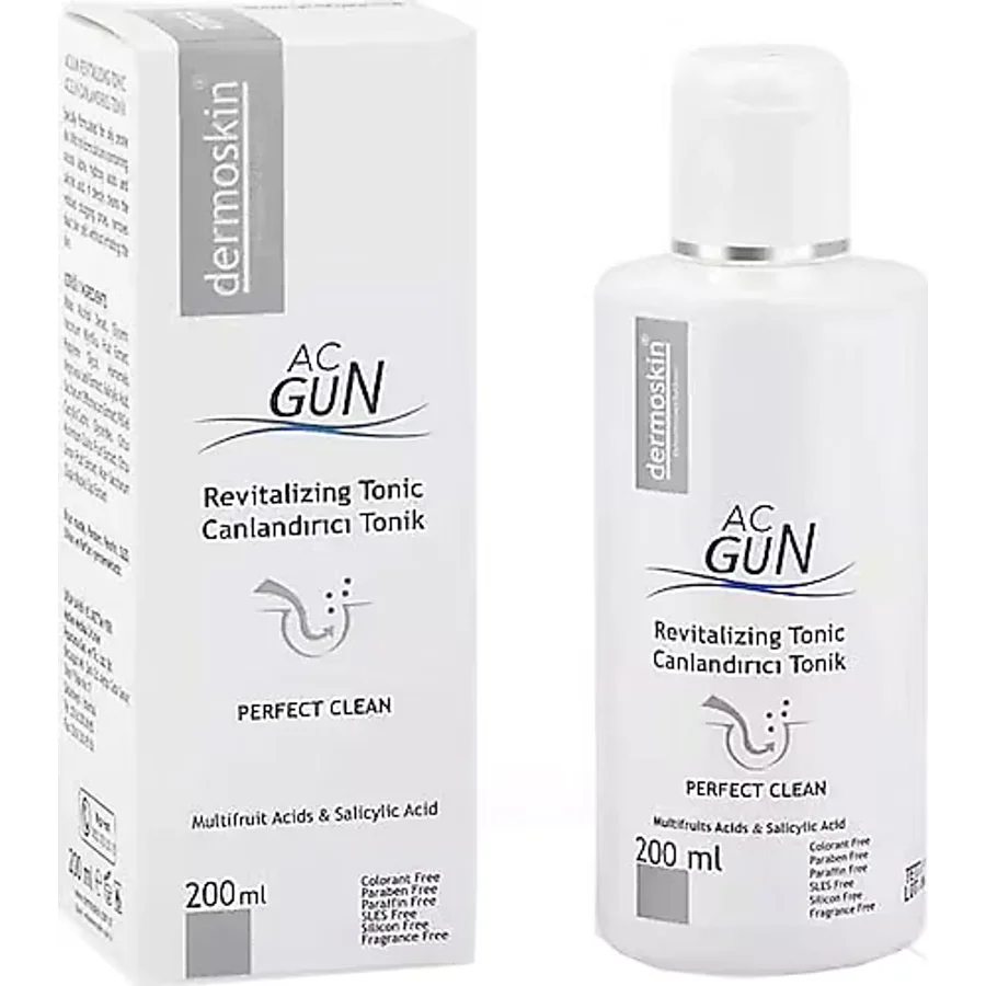 Dermoskin Acnegun 200 ml Canlandırıcı Tonik