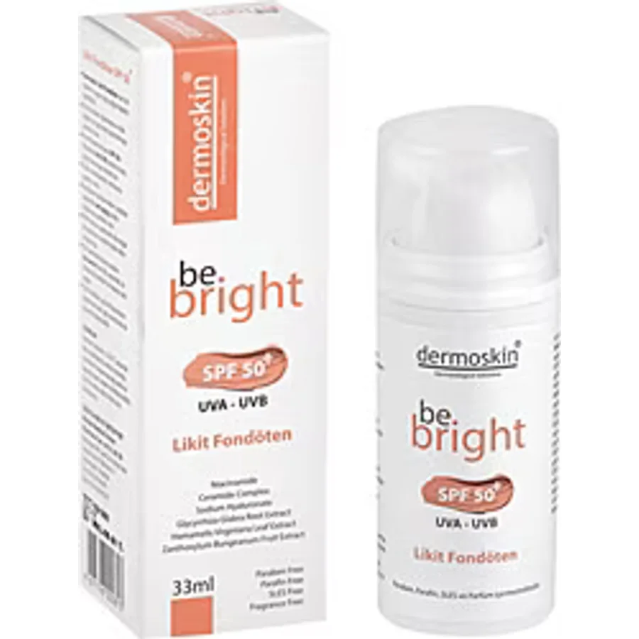 Dermoskin Be Bright SPF 50+ Light 33 ml Likit Fondöten