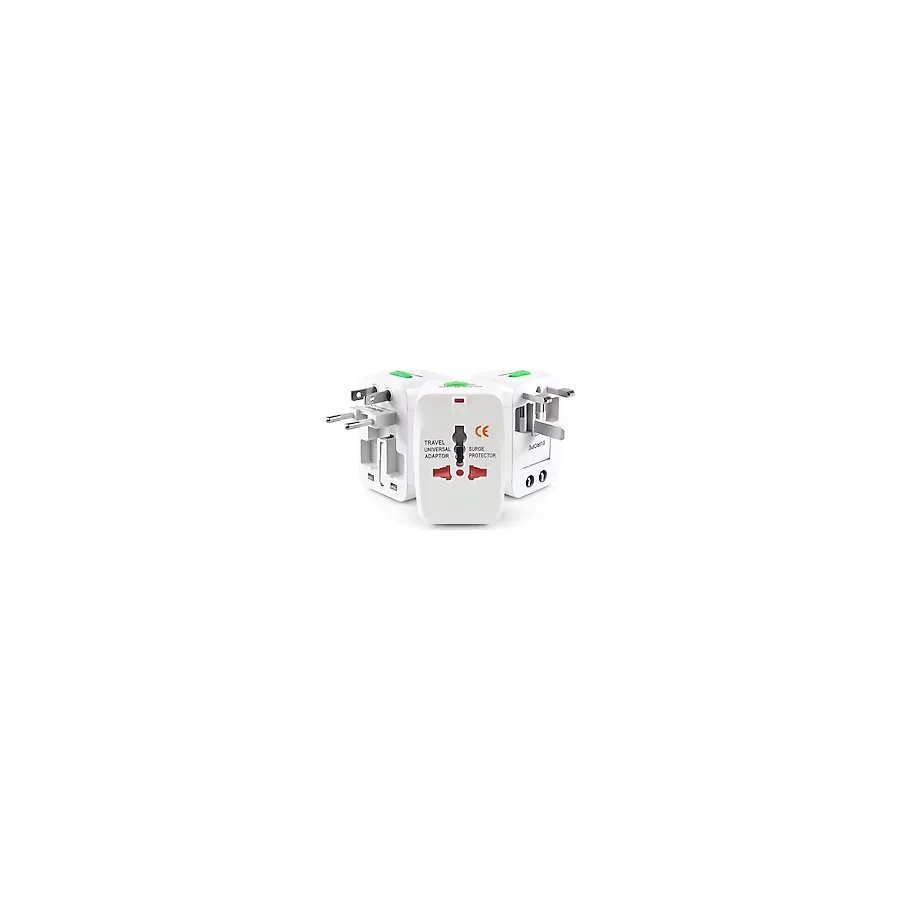 Derwell Evrensel Priz Çevirici Seyahat Tipi Universal Adaptör - Ingiliz, Amerikan ve Avustralya Fişi Dönüştürücü +150 Ülke Uyumlu