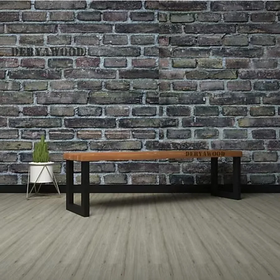 Deryawood Masif Ahşap Hera Bank 37x80x45CM