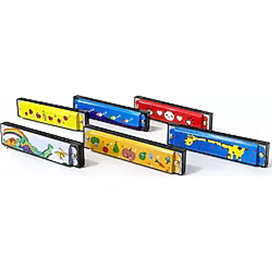 Desenli Metal Mızıka Alk4388