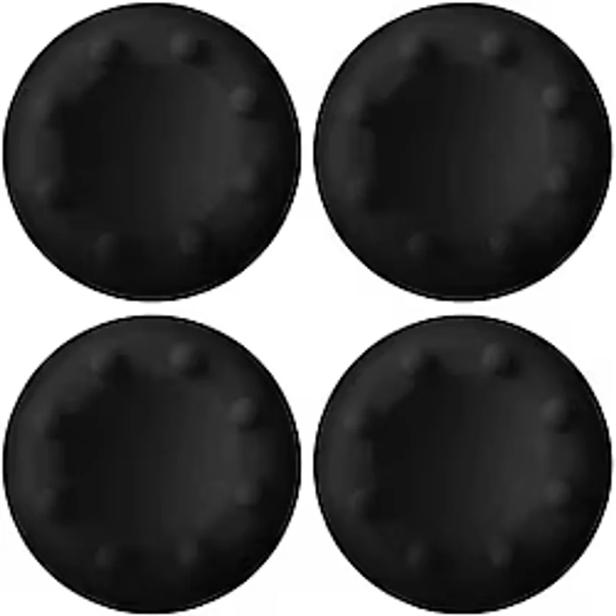 Desenli Sony Ps5/ps4/ps3 Analog Koruyucu Silikon Pad-Step Model - Siyah