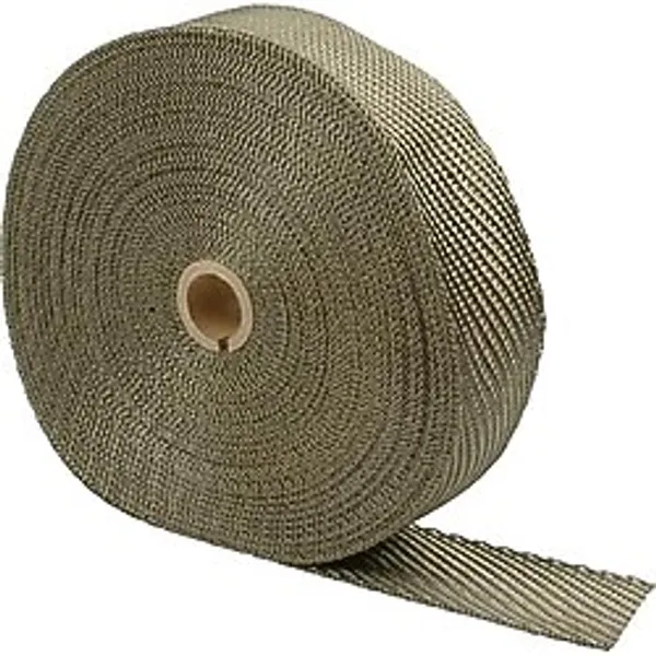 Design Engineering Lav Kaya Teknolojili Titanyum Egzoz Isı Sargısı - 2 x 100 - Egzoz Boruları için Isı Sargısı, Esnek Egzoz Sarma Bandı, 2000 ° F Doğrudan Isıya ve 3000 ° F Aralıklı Isıya Dayanır