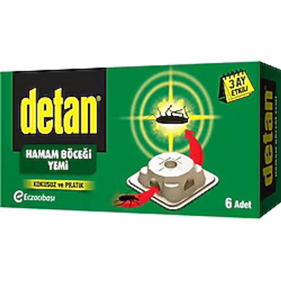 Detan Hamam Böceği Yemi Max 6'lı 2 Adet