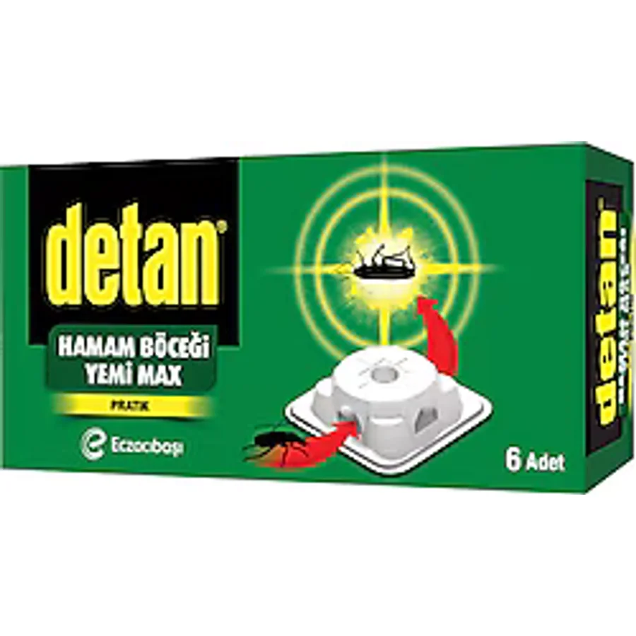 Detan Hamam Böceği Yemi Max 6'lı