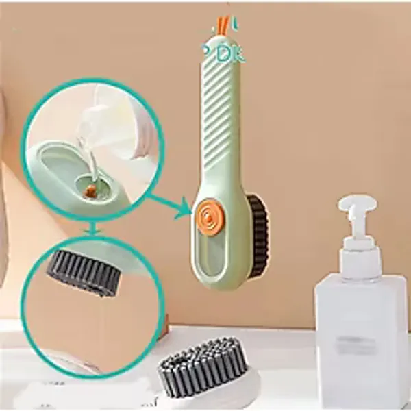 Deterjan Hazneli Süet Bot Nubuk Ayakkabı Temizleme Fırçası Mutfak Banyo Fırçası Çok Amaçl