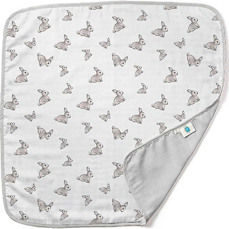 Deux Lapins Çift Kat Iconique Lapin 65x65 cm Müslin Bebek Battaniyesi