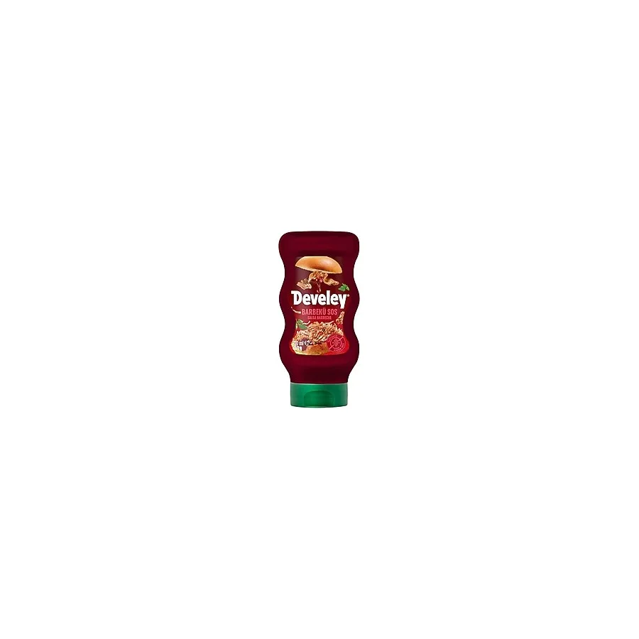 DEVELEY Barbekü Sos, Salsa Barbecue, Glutensiz, Koruyucu İçermez, 410 ml, 6'lı Paket