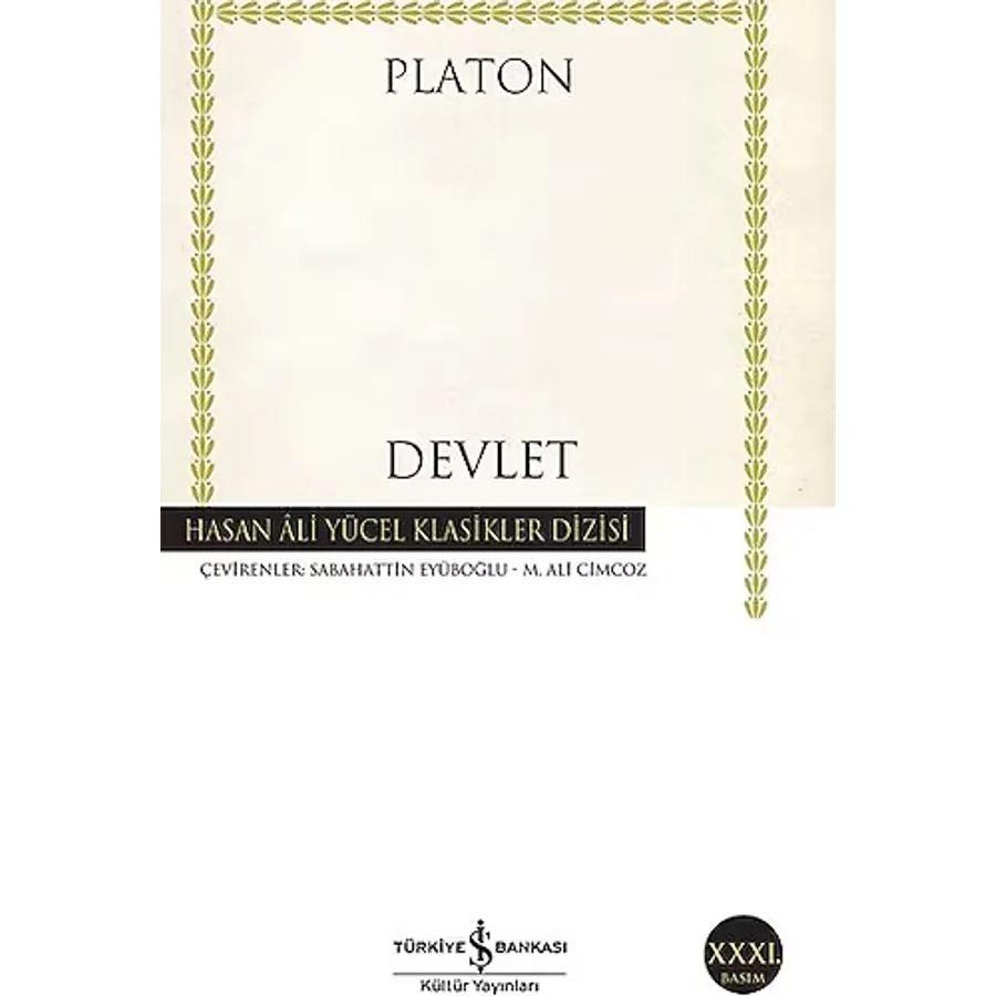 Devlet - Platon İş Bankası Kültür Yayınları