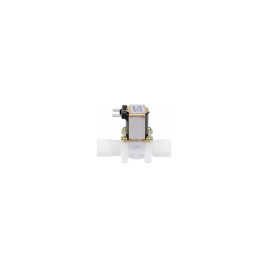 Devremarkt 12V Plastik Solenoid Valf Nc Elektrikli Manyetik Su Akış Vanası Kontrol Bahçe Sulama Çamaşır