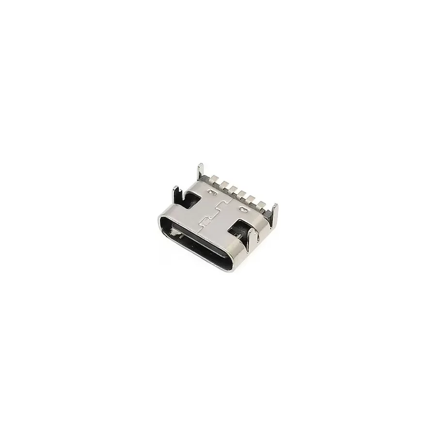 Devremarkt Type-C Usb Soket 6 Pin Smd Usb 3.1 Cep Telefonu Elektronik Cihaz Usb Port Konnektör Şarj Soketi Dişi
