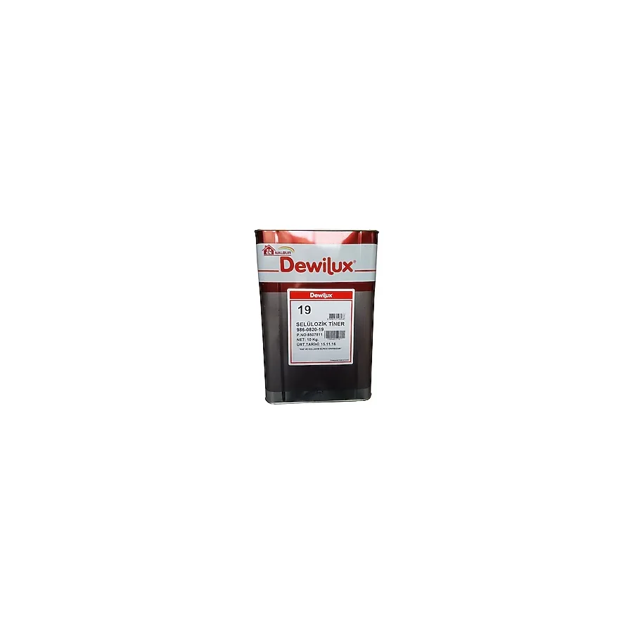Dewilüx Selülozik Tiner 10 Kg ( 12 Litre)