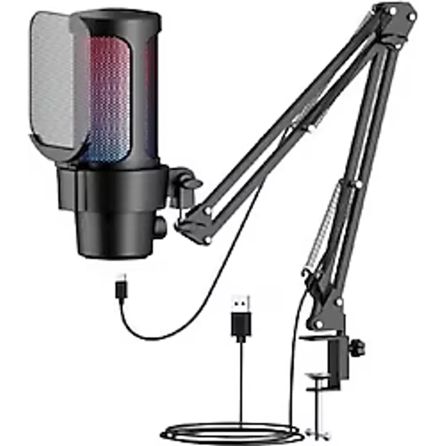 Dexim SM8 USB RGB Kablolu Mikrofon