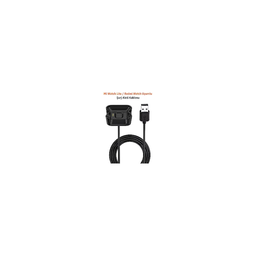 Dexmon Mi Watch Lite /Redmi Watch Uyumlu Usb Manyetik Akıllı Saat Şarj Kablosu Şarj Aleti