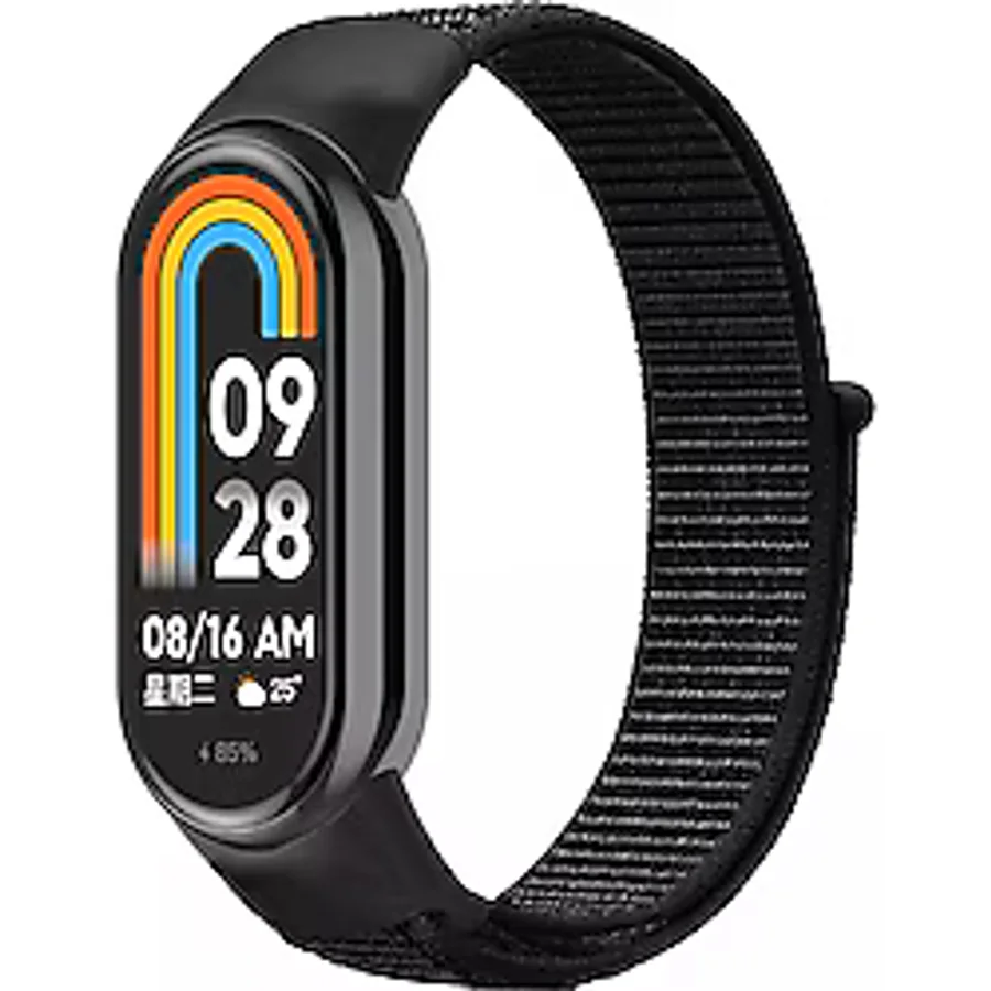 Dexmon Xiaomi Mi Band 8 Mi Band 9 Uyumlu Hasır Örgü Kordon Kayış Bileklik