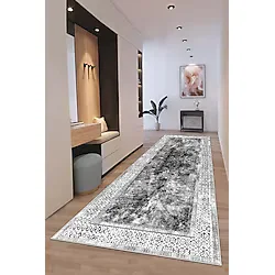 df home Kesme Yolluk Koridor Hol Antre Giriş Halısı Dijital Baskı Yıkanabilir Kaymaz Taban 3545
