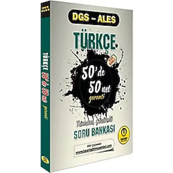 DGS-ALES Türkçe 50'de 50 Net Garanti Soru Bankası